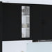 Vegghylle Lucca Svart 40 x 31 x 100 cm Konstruert tre