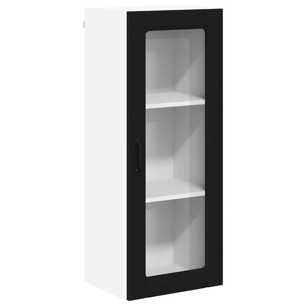 Vegghylle Lucca Svart 40 x 31 x 100 cm Konstruert tre