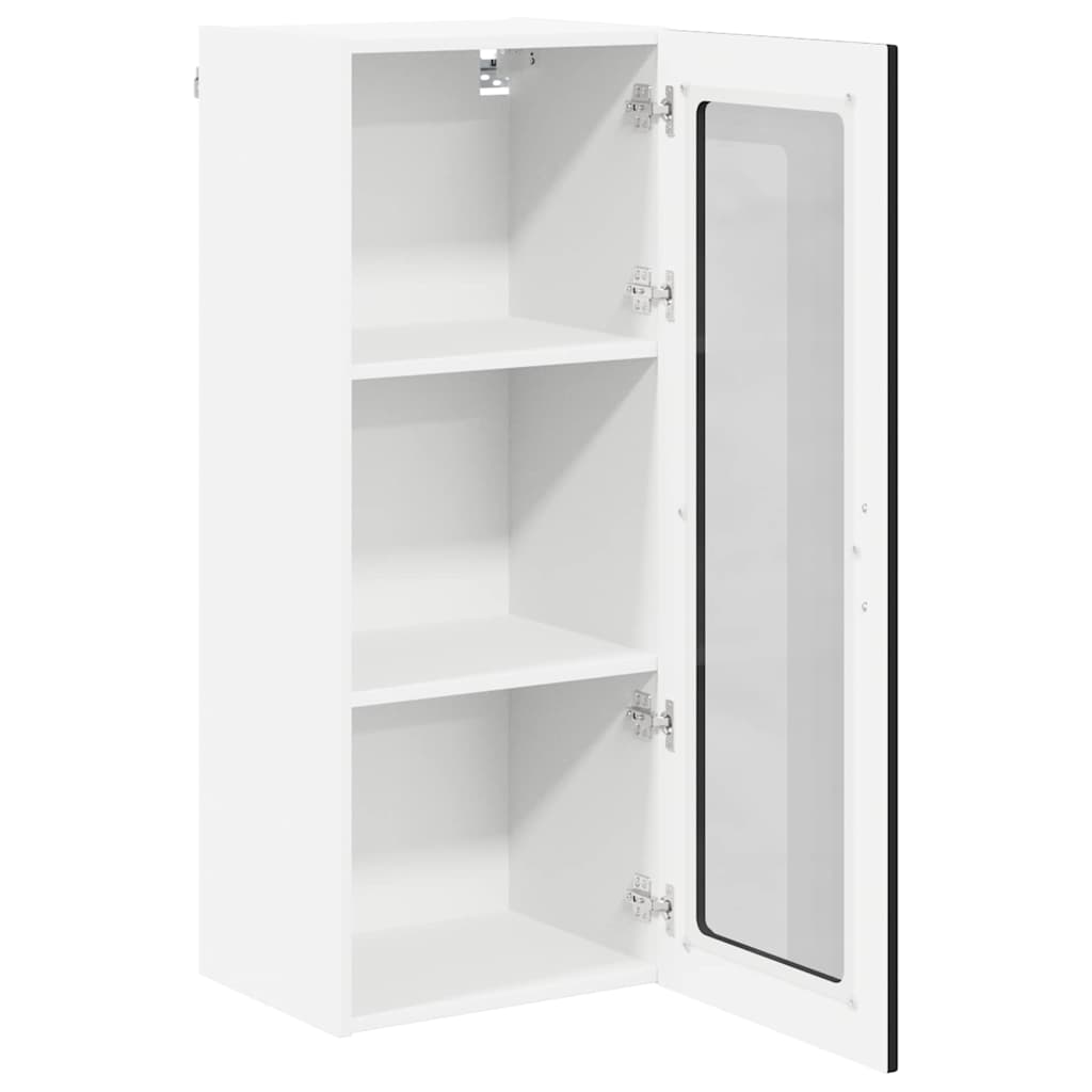 Vegghylle Lucca Svart 40 x 31 x 100 cm Konstruert tre