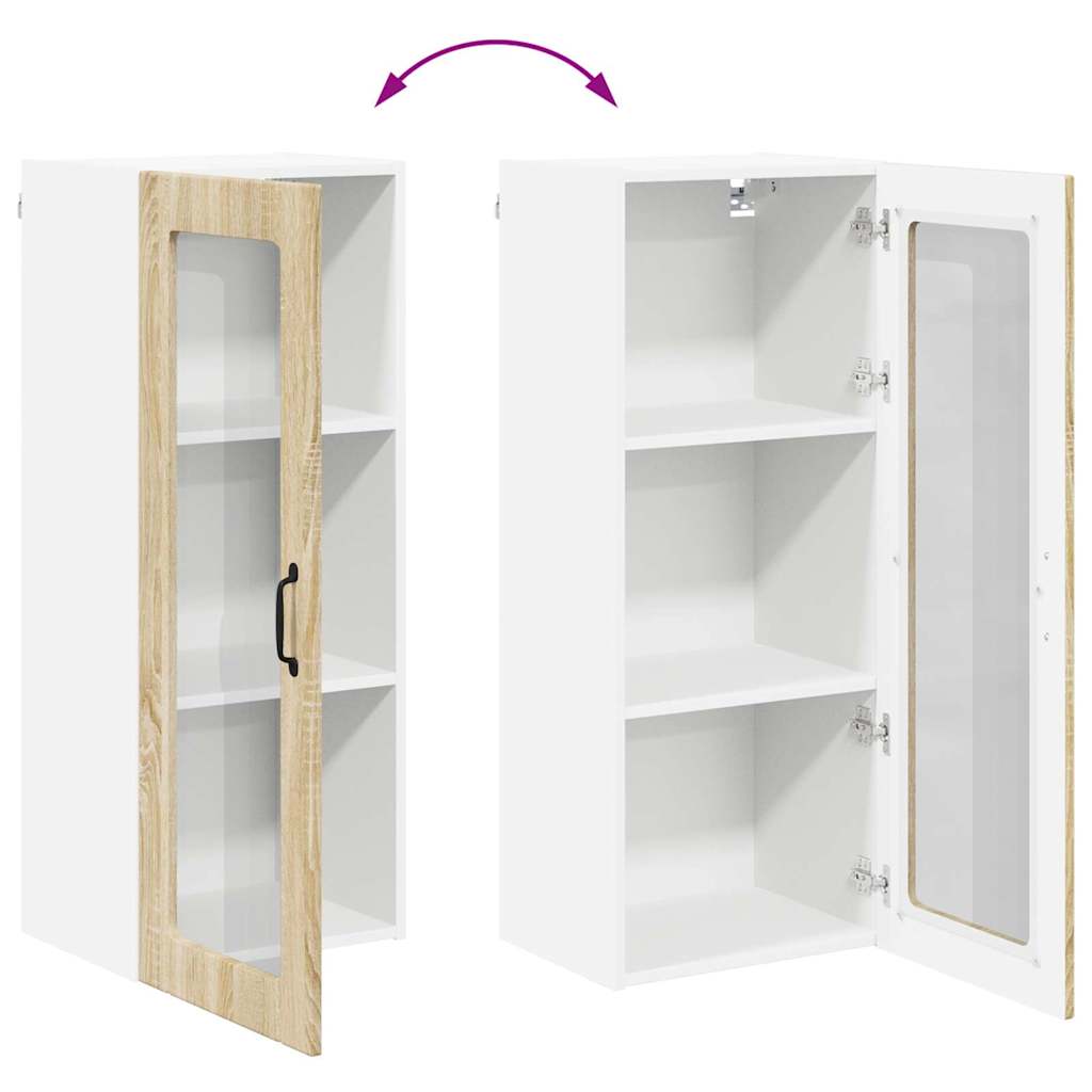Vegghylle LUCCA Sonoma eik 40 x 31 x 100 cm Konstruert tre