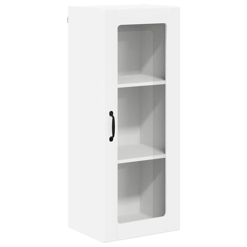 Vegghylle LUCCA Høgglans hvit 40 x 31 x 100 cm Konstruert tre