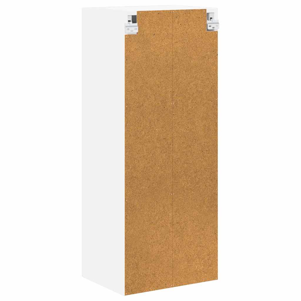 Vegghylle LUCCA Høgglans hvit 40 x 31 x 100 cm Konstruert tre