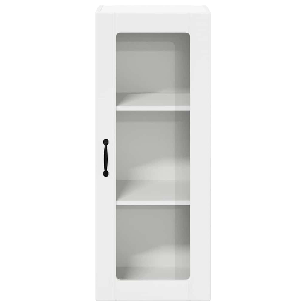 Vegghylle LUCCA Høgglans hvit 40 x 31 x 100 cm Konstruert tre