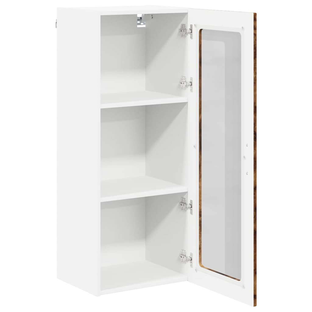 Vegghylle LUCCA Røkt Eik 40 x 31 x 100 cm Konstruert tre