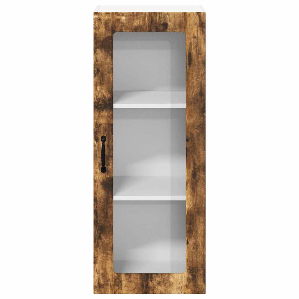 Vegghylle LUCCA Røkt Eik 40 x 31 x 100 cm Konstruert tre