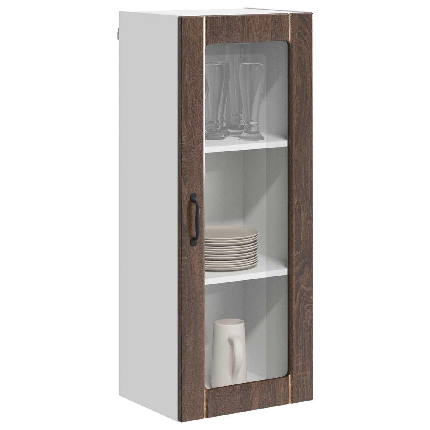 Vegghylle LUCCA Brun eik 40 x 31 x 100 cm Konstruert tre
