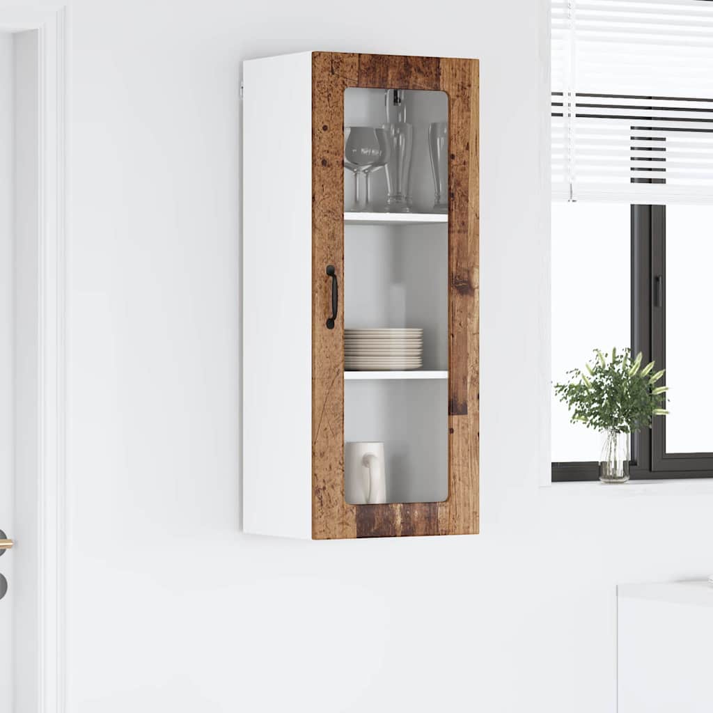 Vegghylle LUCCA Gammelt tre 40 x 31 x 100 cm Konstruert tre