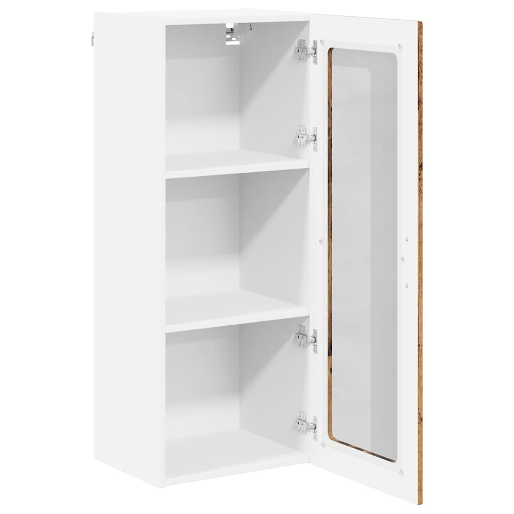 Vegghylle LUCCA Gammelt tre 40 x 31 x 100 cm Konstruert tre