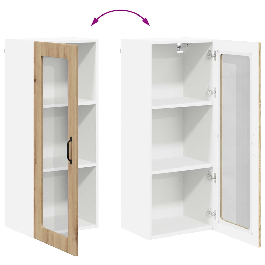 Vegghylle Lucca Artisan eik 40 x 31 x 100 cm Konstruert tre