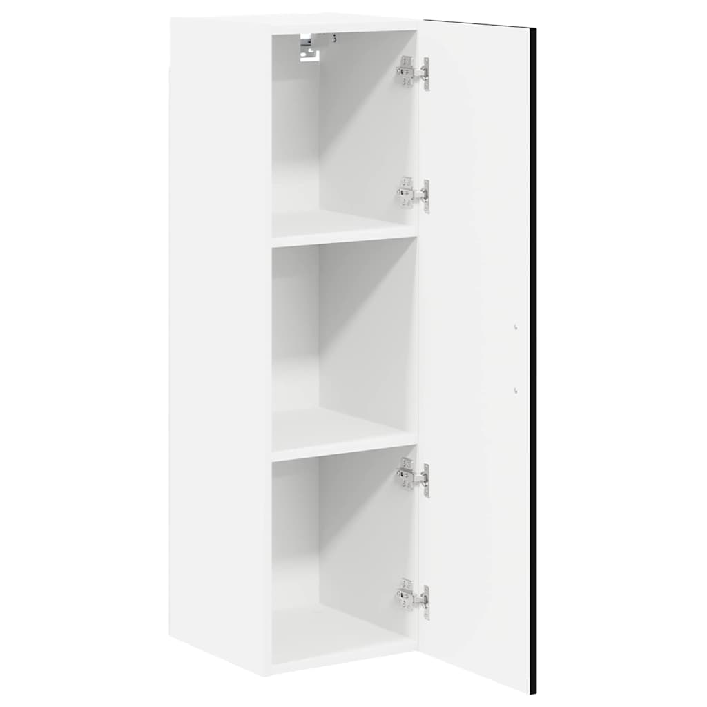 Veggskap LUCCA Svart 30 x 31 x 100 cm Konstruert tre