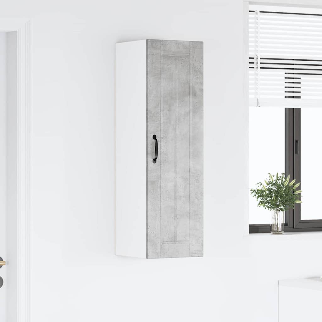 Veggskap LUCCA Betonggrå 30 x 31 x 100 cm Konstruert tre