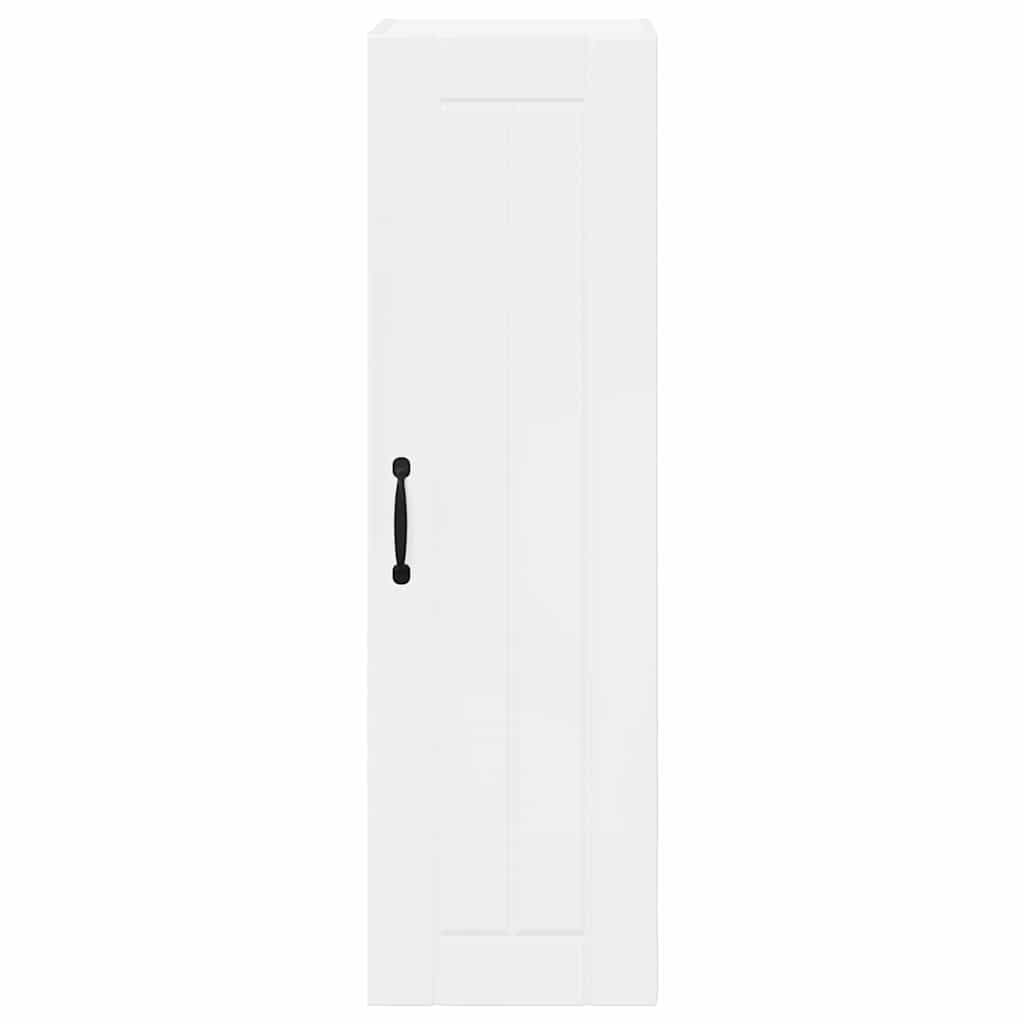 Veggskap LUCCA Høgglans hvit 30 x 31 x 100 cm Konstruert tre