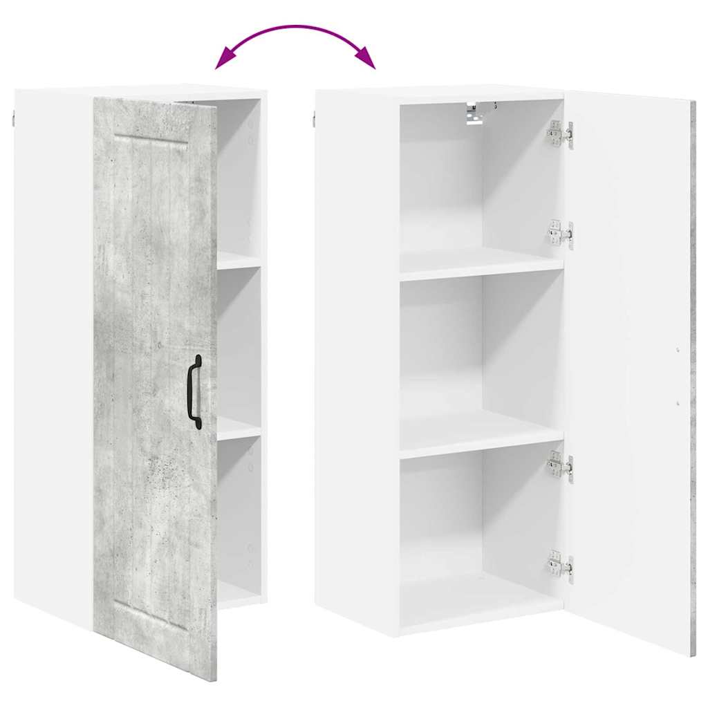 Veggskap LUCCA Betonggrå 40 x 31 x 100 cm Konstruert tre