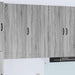 Veggskap LUCCA Grå sonoma 50 x 31 x 100 cm Konstruert tre