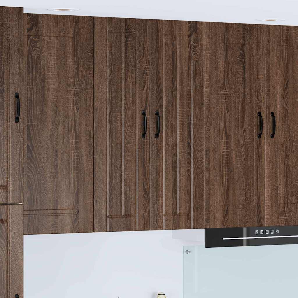 Veggskap LUCCA Brun eik 60 x 31 x 100 cm Konstruert tre