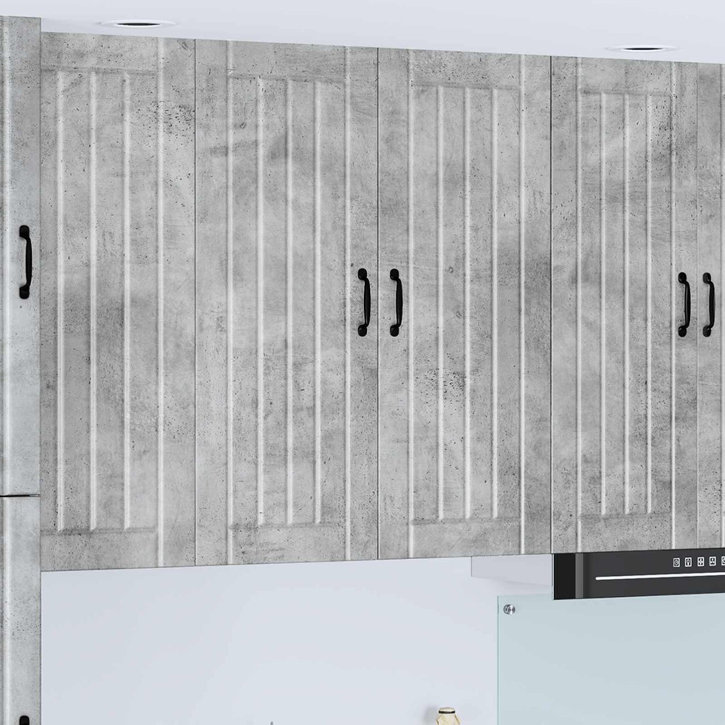 Veggskap LUCCA Betonggrå 80 x 31 x 100 cm Konstruert tre