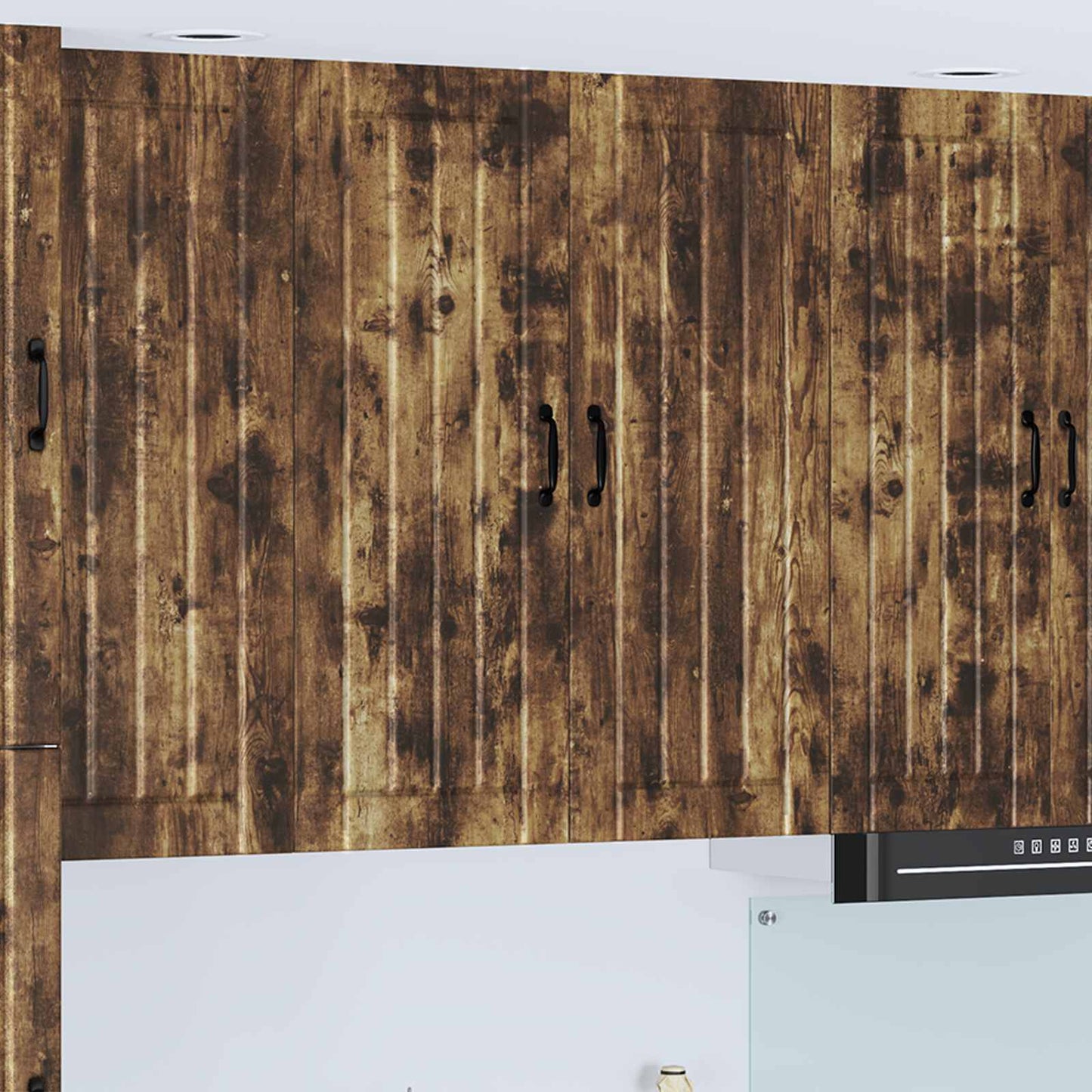 Veggskap LUCCA Røkt Eik 80 x 31 x 100 cm Konstruert tre