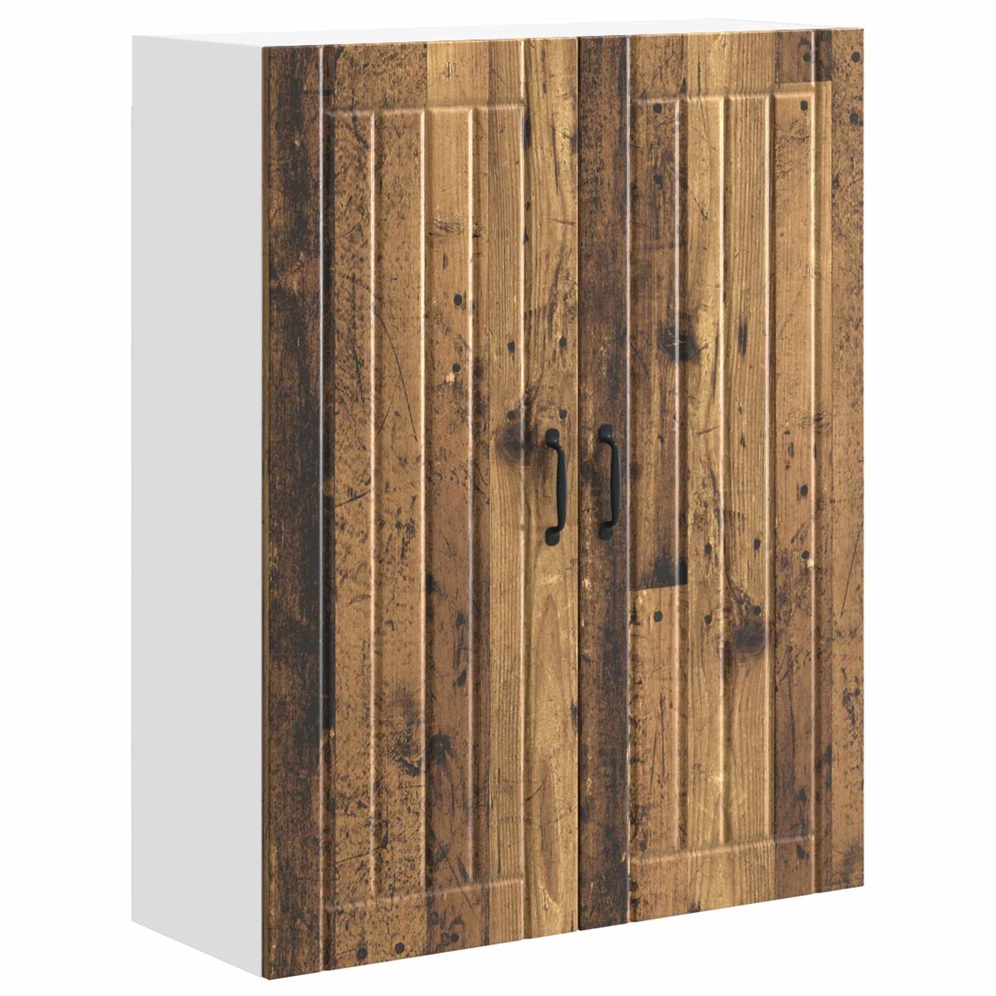 Veggskap LUCCA Gammelt tre 80 x 31 x 100 cm Konstruert tre