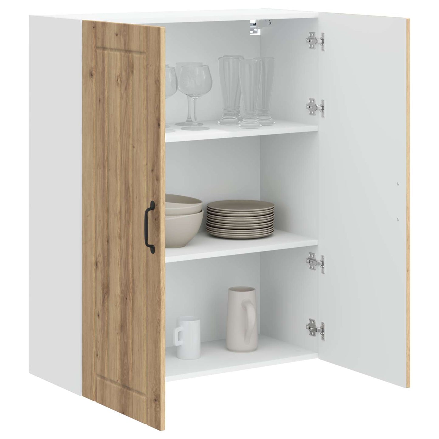 Veggskap LUCCA Artisan eik 80 x 31 x 100 cm Konstruert tre