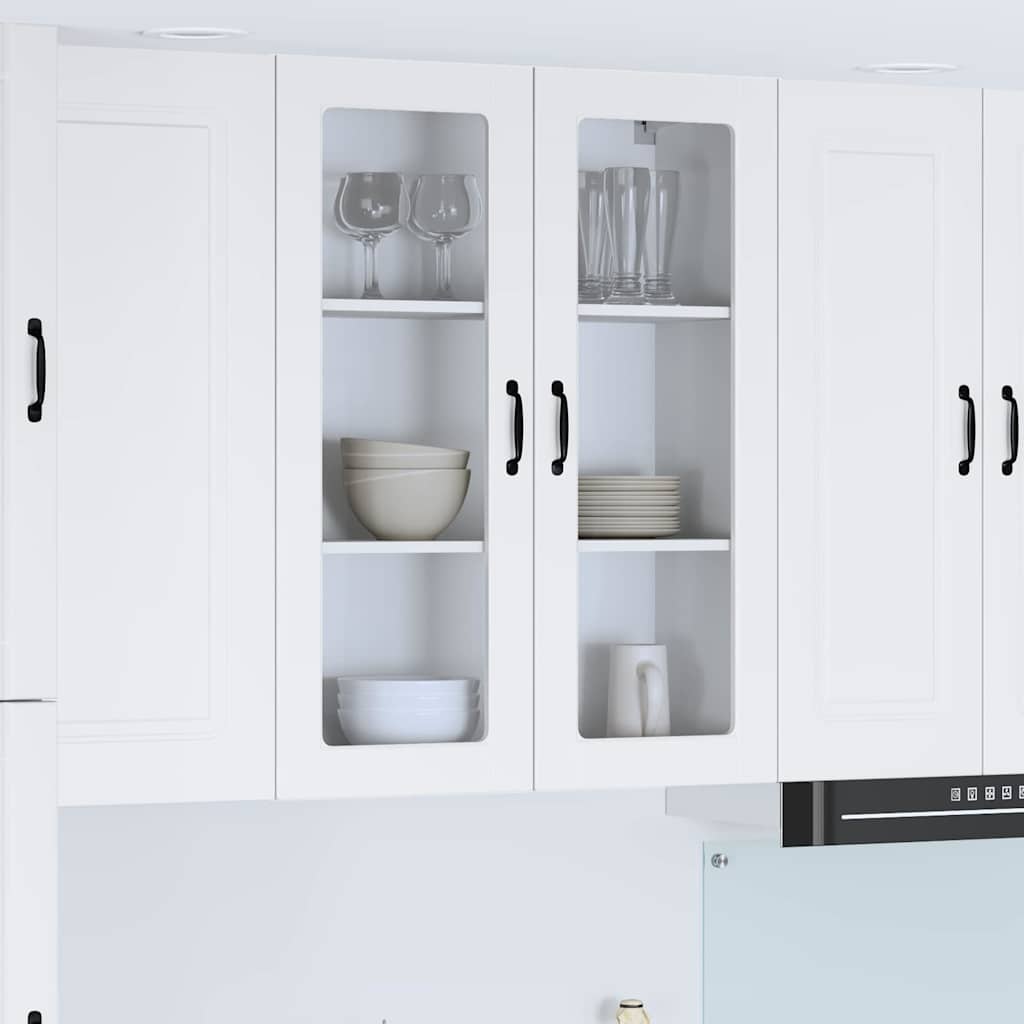 Vegghylle LUCCA Hvit 80 x 31 x 100 cm Konstruert tre