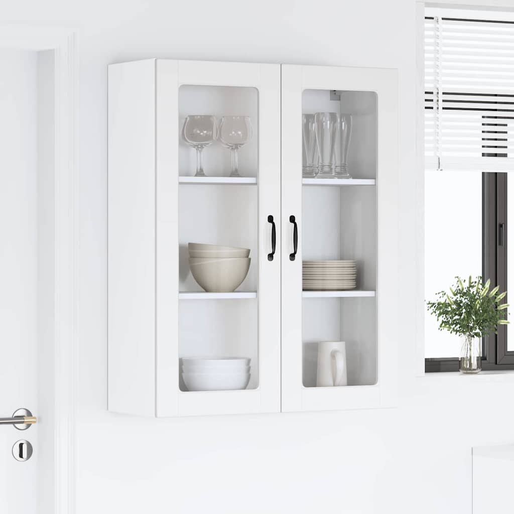 Vegghylle LUCCA Hvit 80 x 31 x 100 cm Konstruert tre