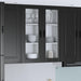 Vegghylle LUCCA Svart 80 x 31 x 100 cm Konstruert tre