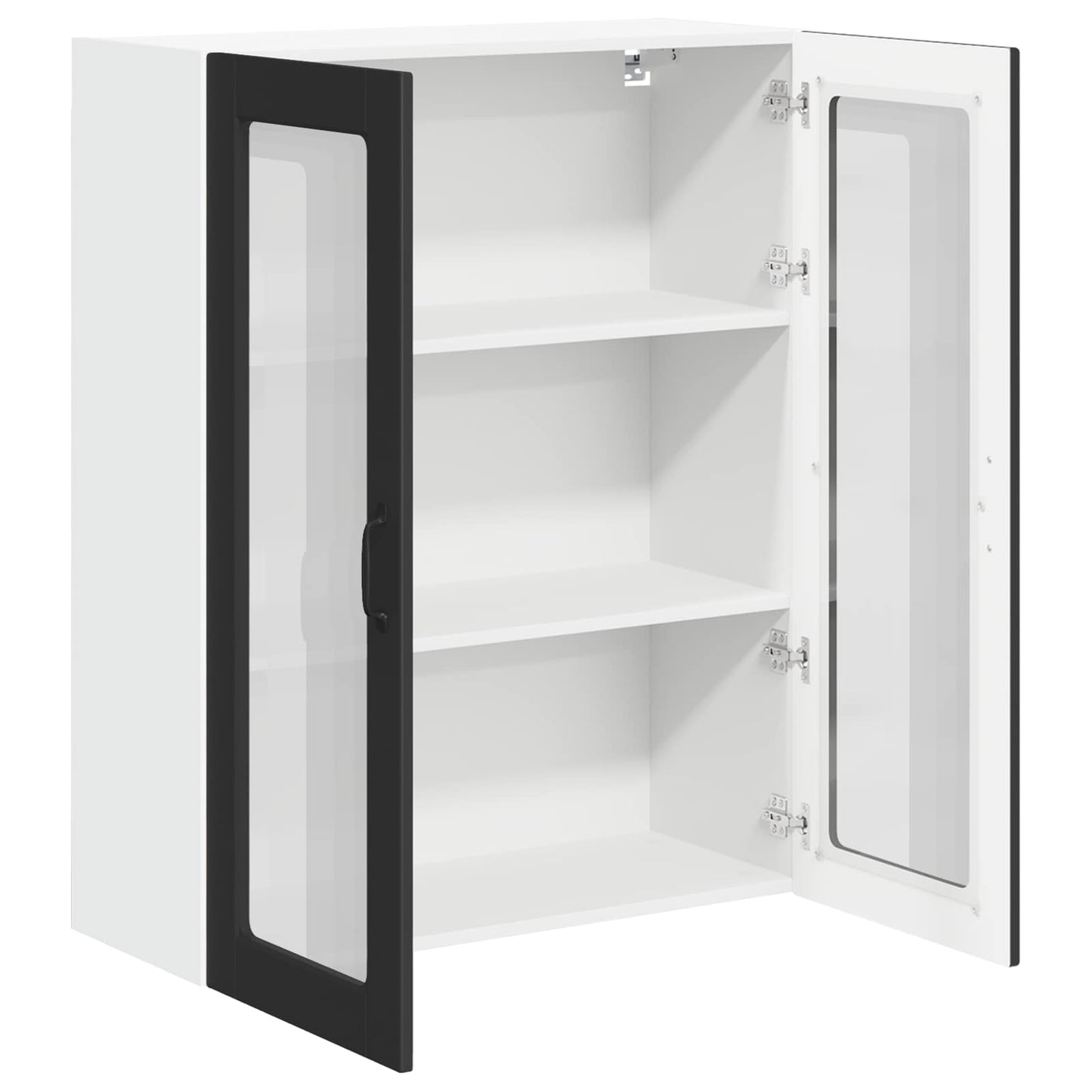 Vegghylle LUCCA Svart 80 x 31 x 100 cm Konstruert tre