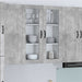 Vegghylle LUCCA Betonggrå 80 x 31 x 100 cm Konstruert tre
