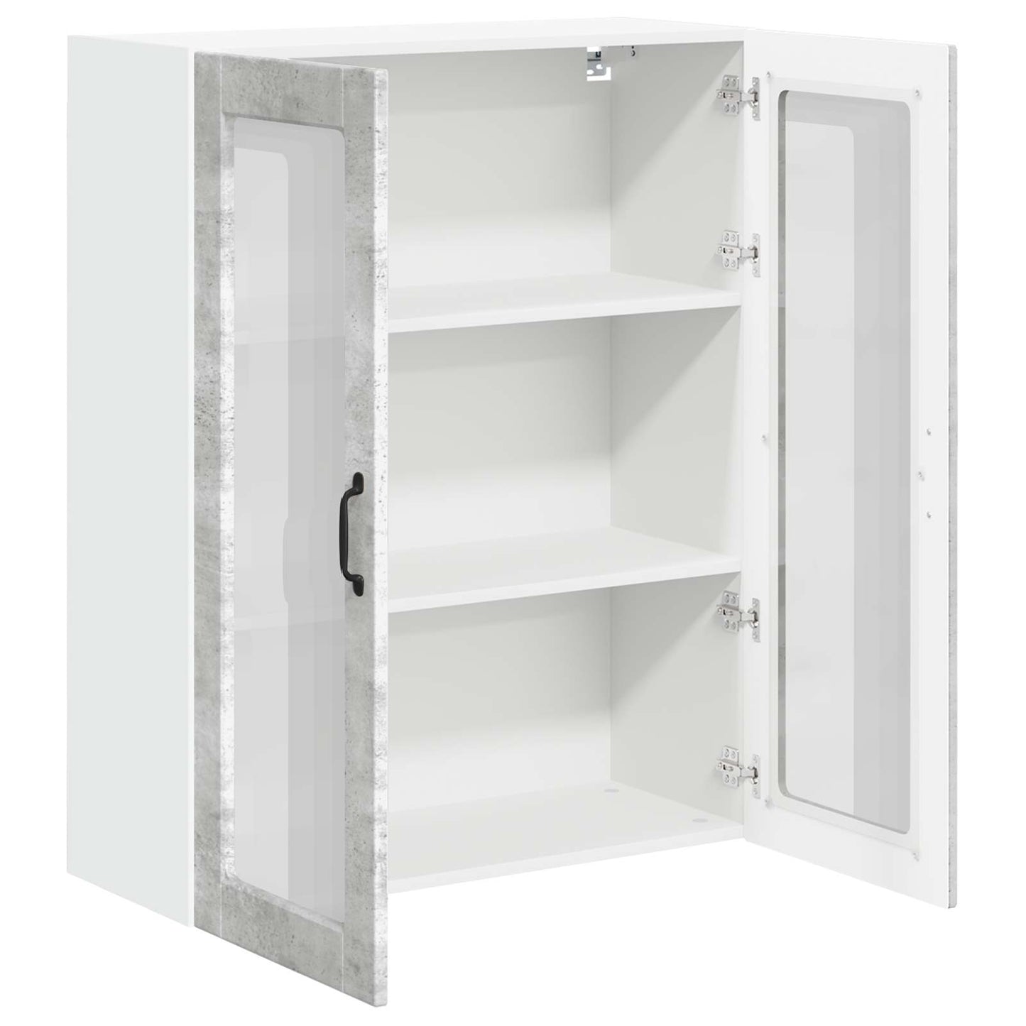 Vegghylle LUCCA Betonggrå 80 x 31 x 100 cm Konstruert tre