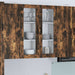 Vegghylle LUCCA Røkt Eik 80 x 31 x 100 cm Konstruert tre