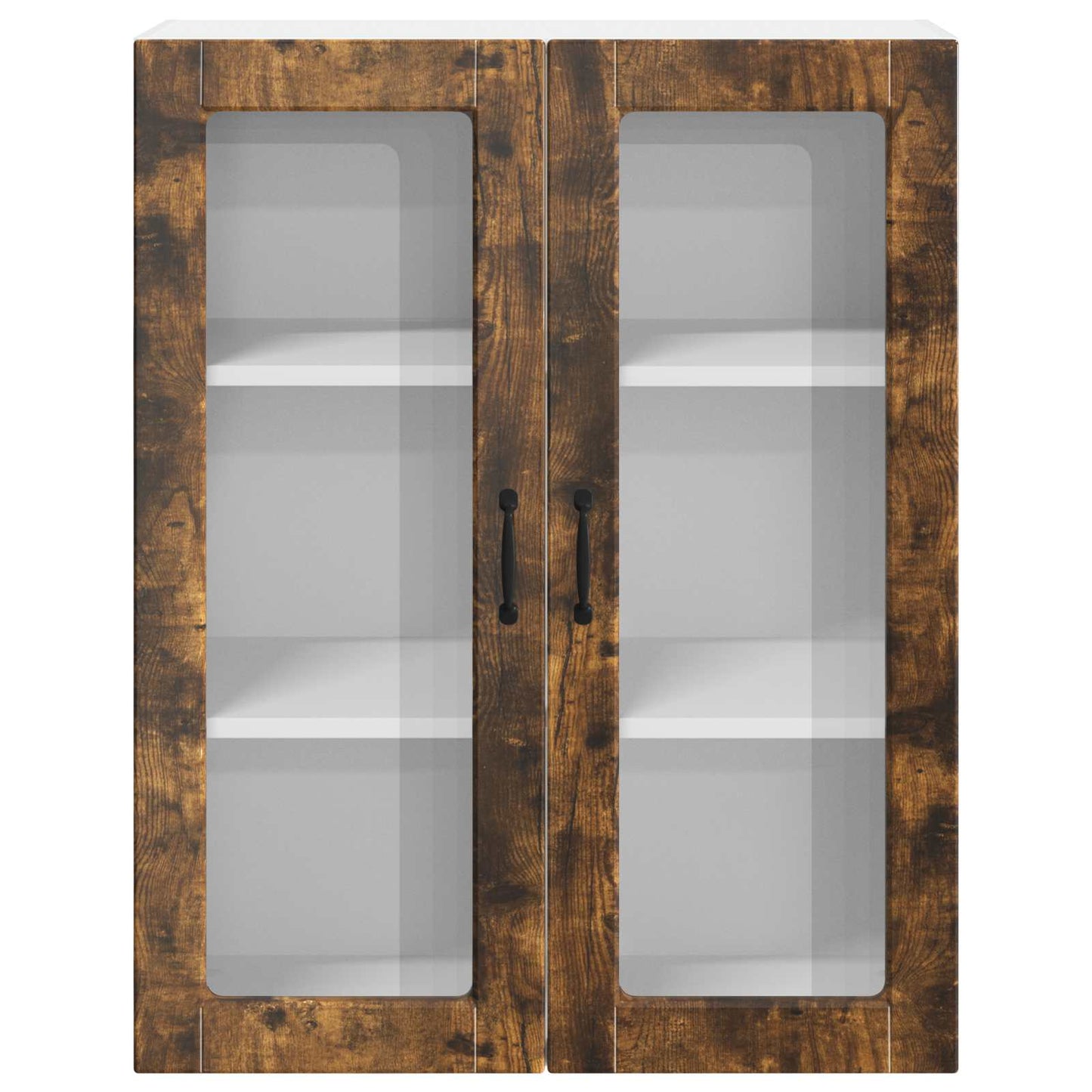 Vegghylle LUCCA Røkt Eik 80 x 31 x 100 cm Konstruert tre