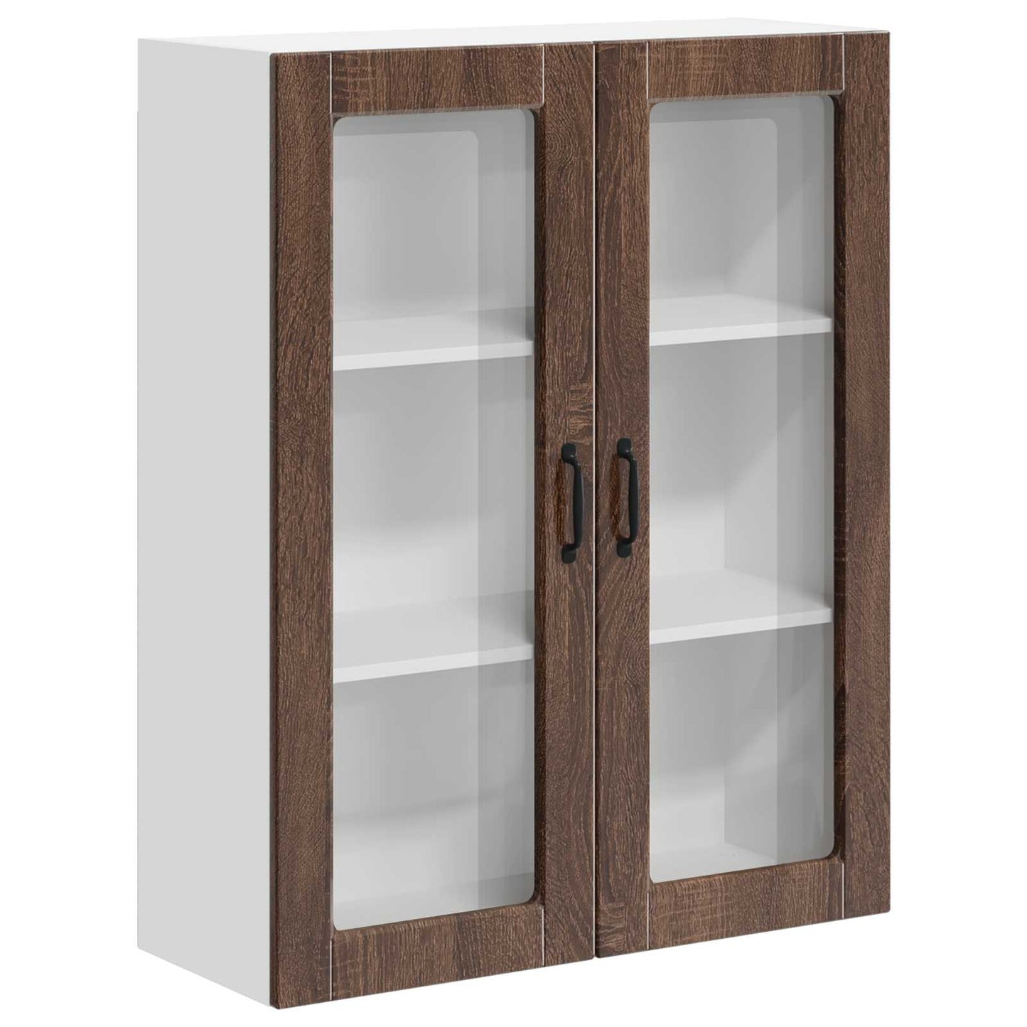 Vegghylle LUCCA Brun eik 80 x 31 x 100 cm Konstruert tre