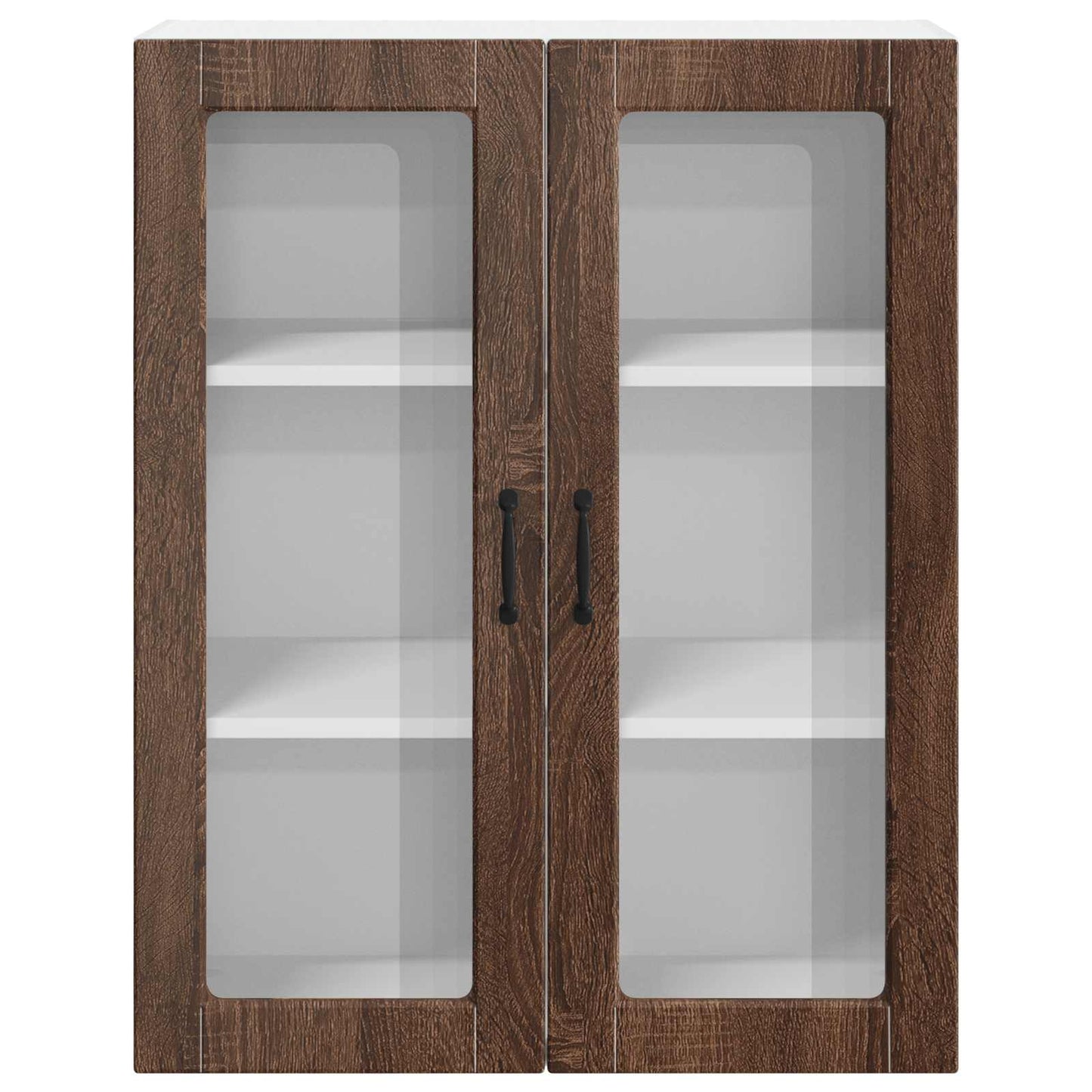 Vegghylle LUCCA Brun eik 80 x 31 x 100 cm Konstruert tre