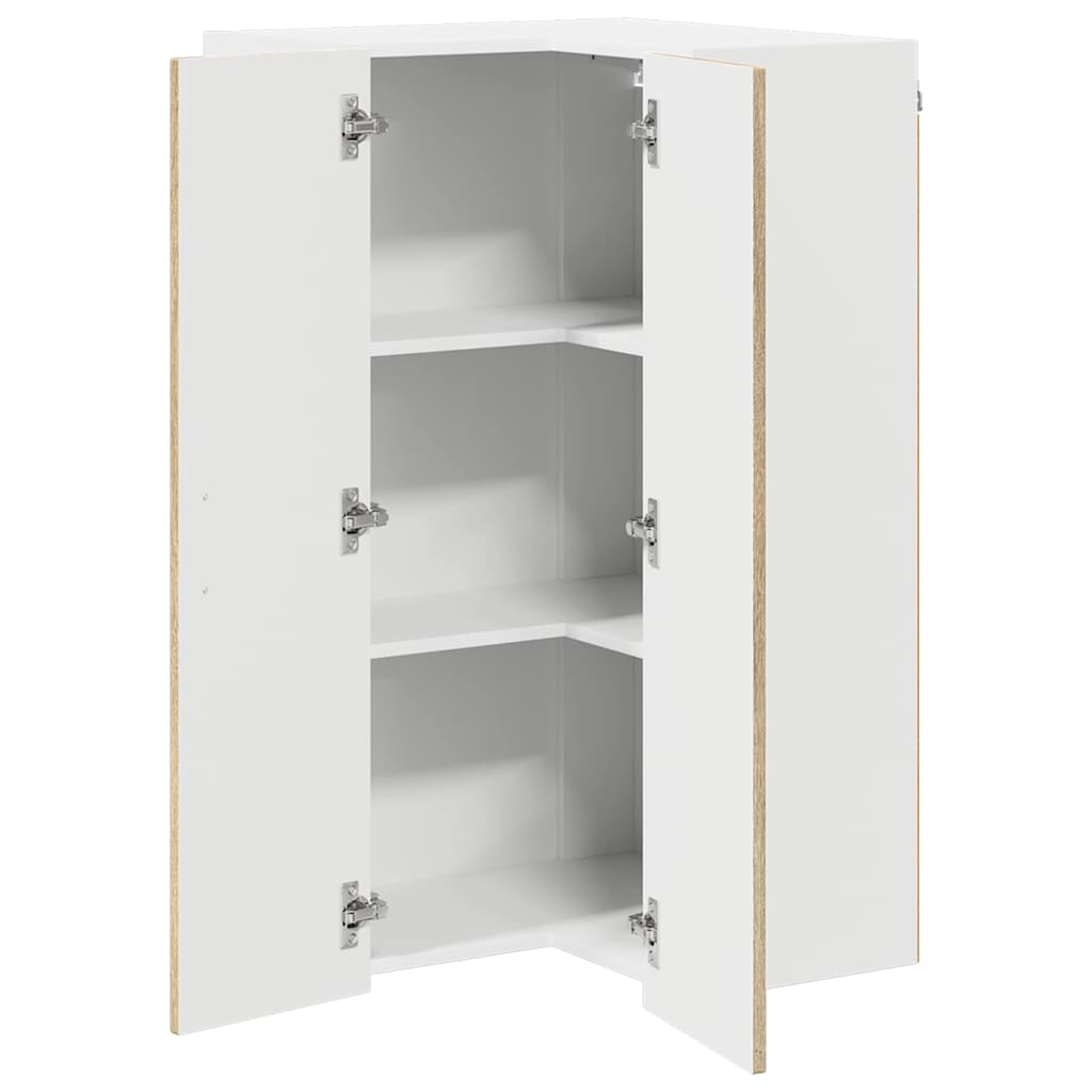 Vegghjørneskap LUCCA Sonoma eik 57 x 57 x 100 cm Konstruert tre
