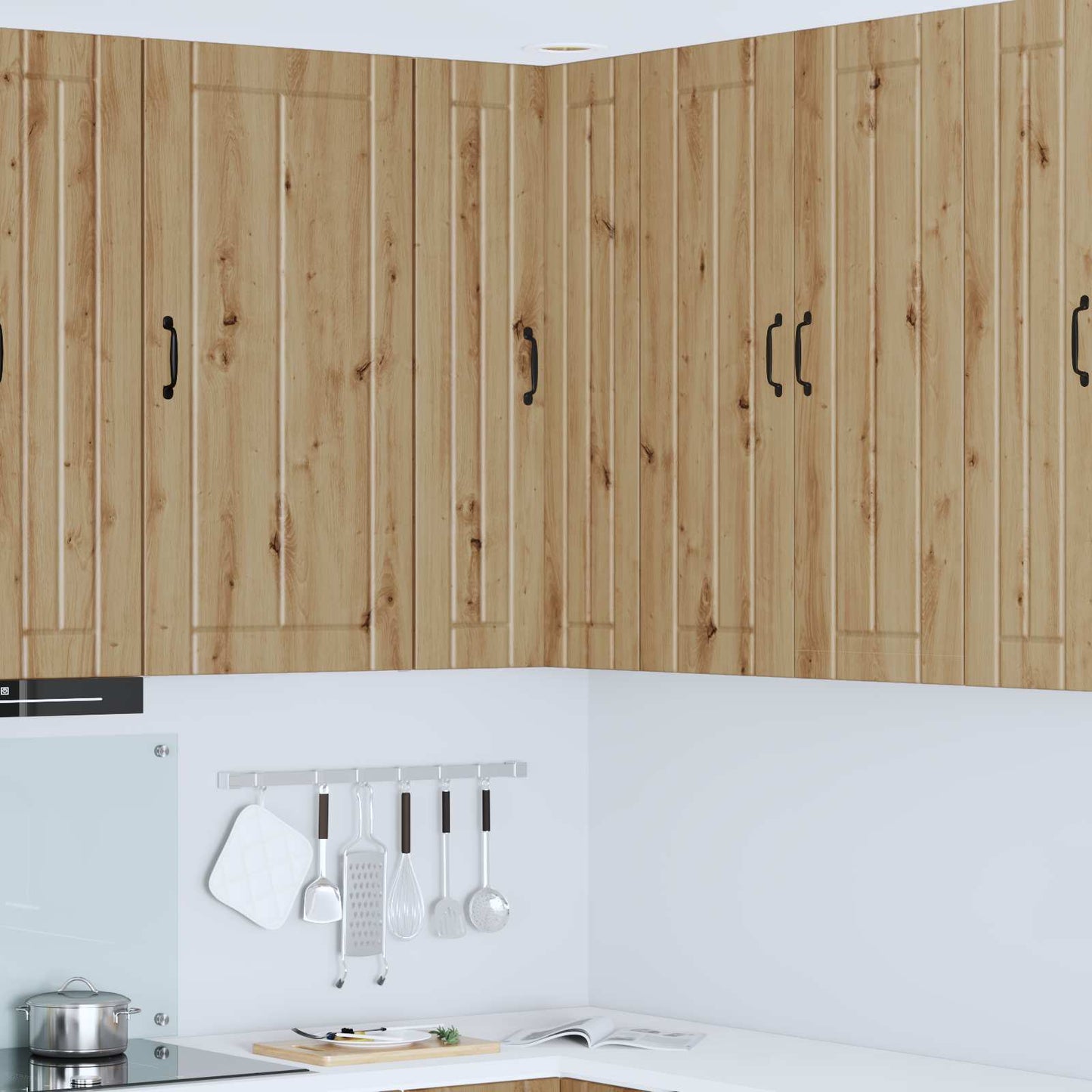Vegghjørneskap LUCCA Artisan eik 57 x 57 x 100 cm