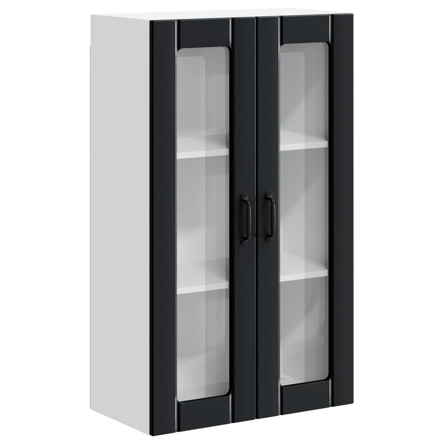 Vegghylle LUCCA Svart 60 x 31 x 100 cm Konstruert tre