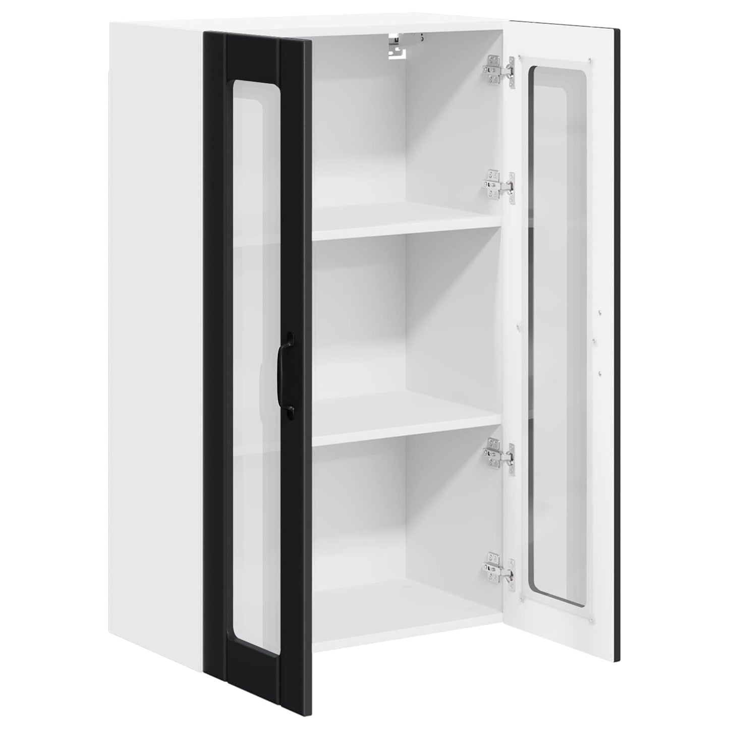 Vegghylle LUCCA Svart 60 x 31 x 100 cm Konstruert tre