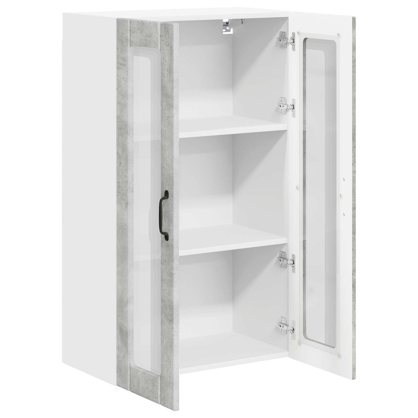 Vegghylle LUCCA Betonggrå 60 x 31 x 100 cm Konstruert tre