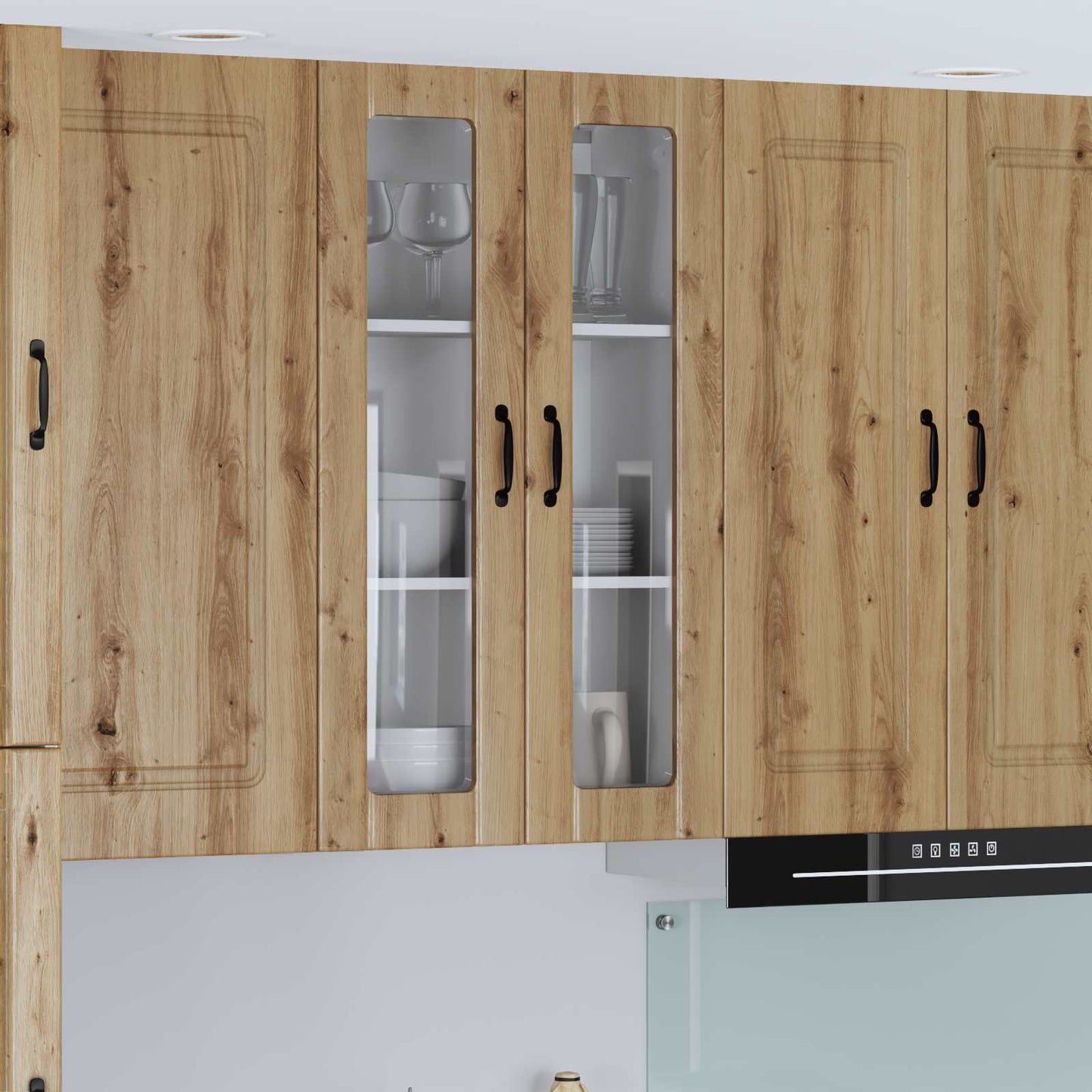 Vegghylle LUCCA Artisan eik 60 x 31 x 100 cm Konstruert tre