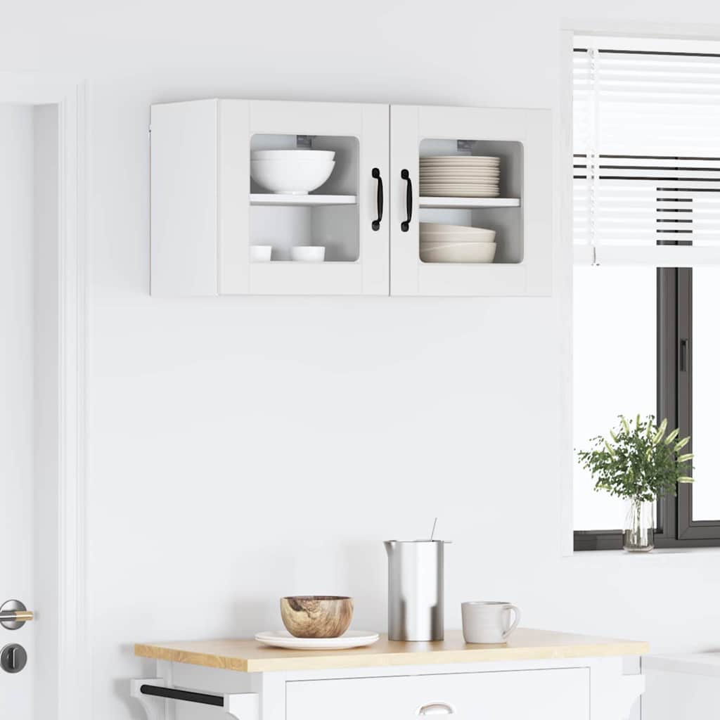 Vegghylle PORTO Hvit 40 x 31 x 40 cm Konstruert tre