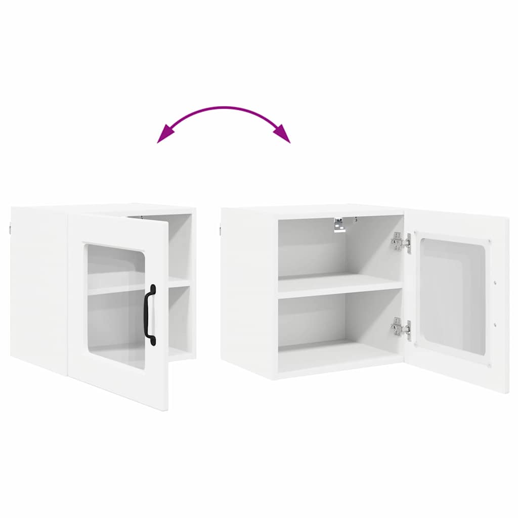 Vegghylle PORTO Hvit 40 x 31 x 40 cm Konstruert tre