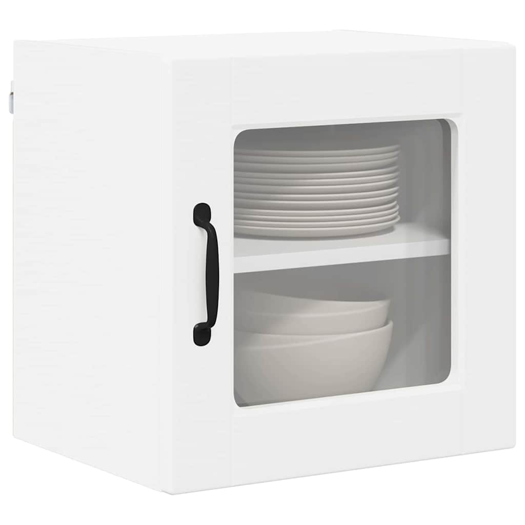 Vegghylle PORTO 2 pcs Hvit 40 x 31 x 40 cm Konstruert tre