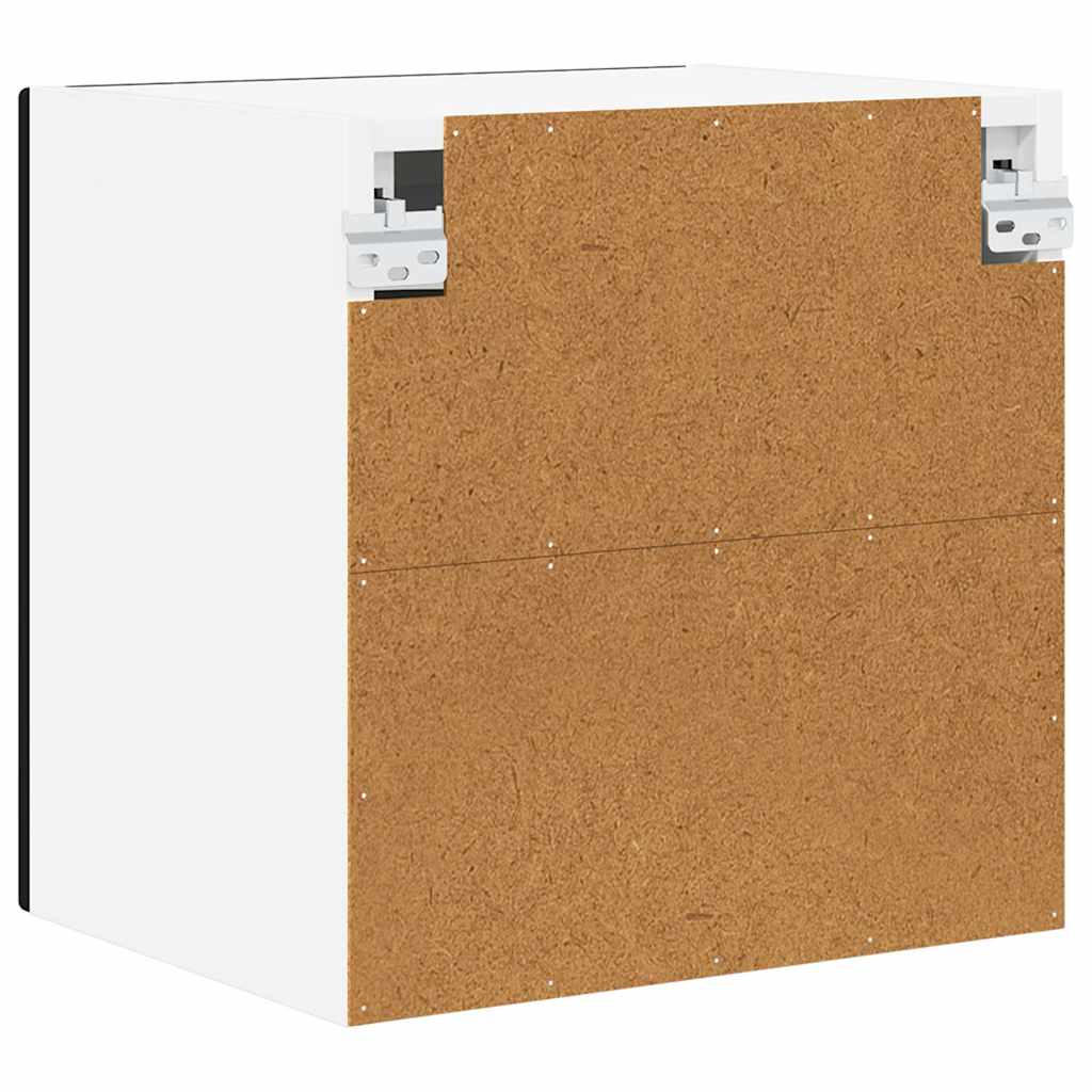 Vegghylle PORTO Svart 40 x 31 x 40 cm Konstruert tre