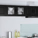 Vegghylle PORTO 2 pcs Svart 40 x 31 x 40 cm Konstruert tre