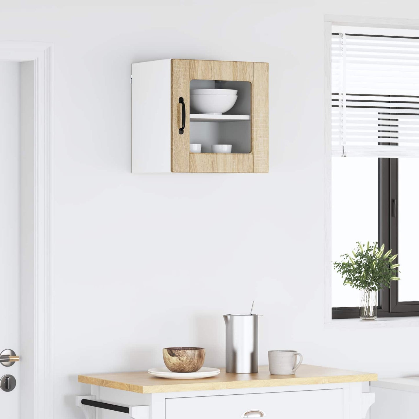 Vegghylle PORTO Sonoma eik 40 x 31 x 40 cm Konstruert tre