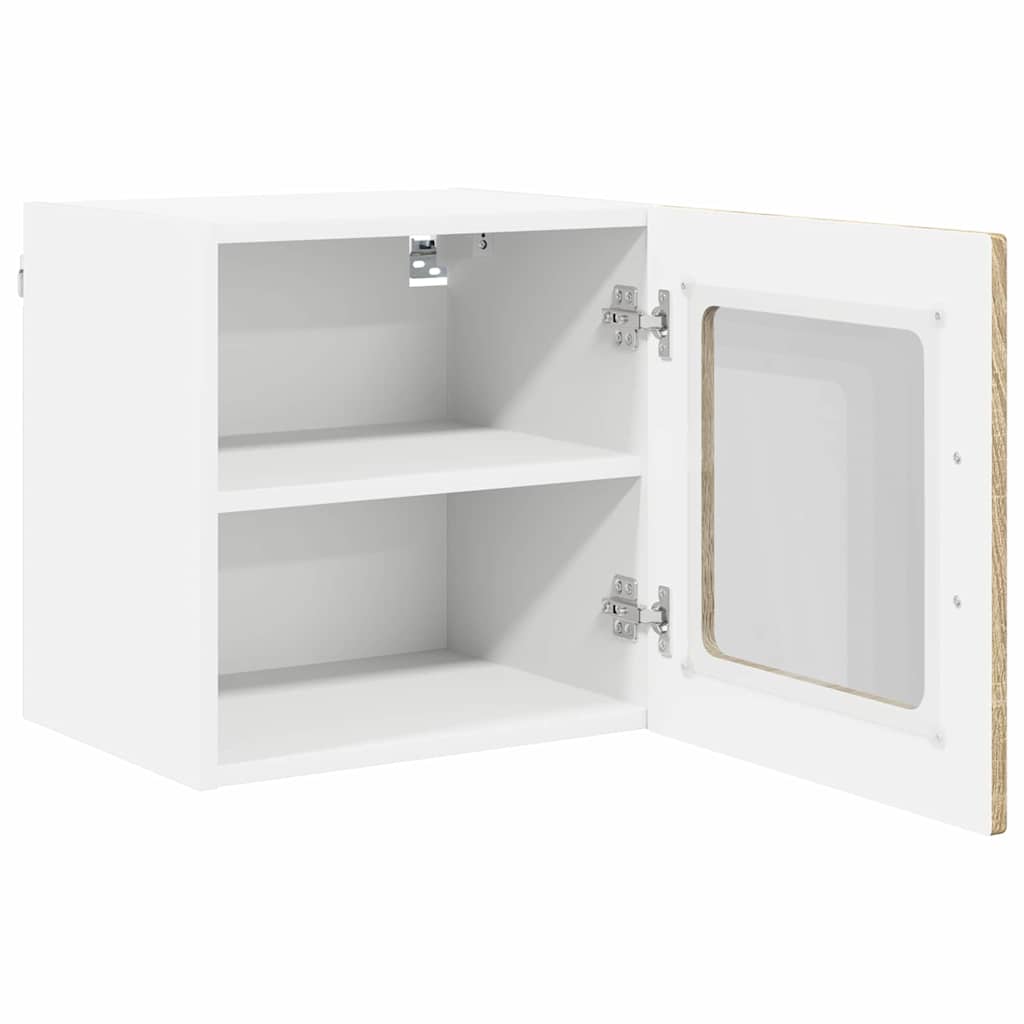 Vegghylle PORTO 2 pcs Sonoma eik 40 x 31 x 40 cm Konstruert tre