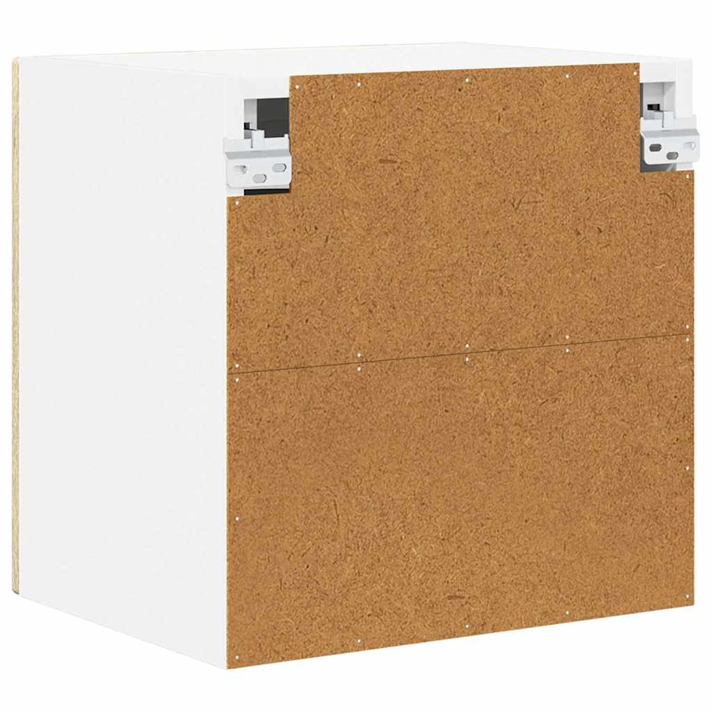 Vegghylle PORTO 2 pcs Sonoma eik 40 x 31 x 40 cm Konstruert tre