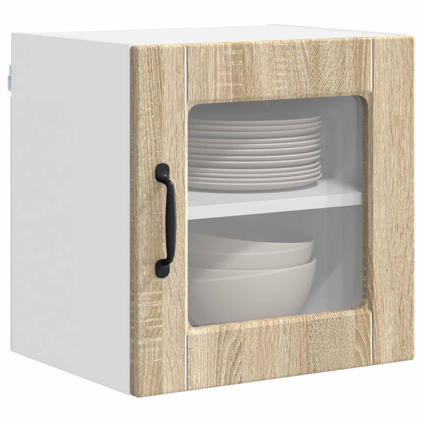 Vegghylle PORTO 2 pcs Sonoma eik 40 x 31 x 40 cm Konstruert tre