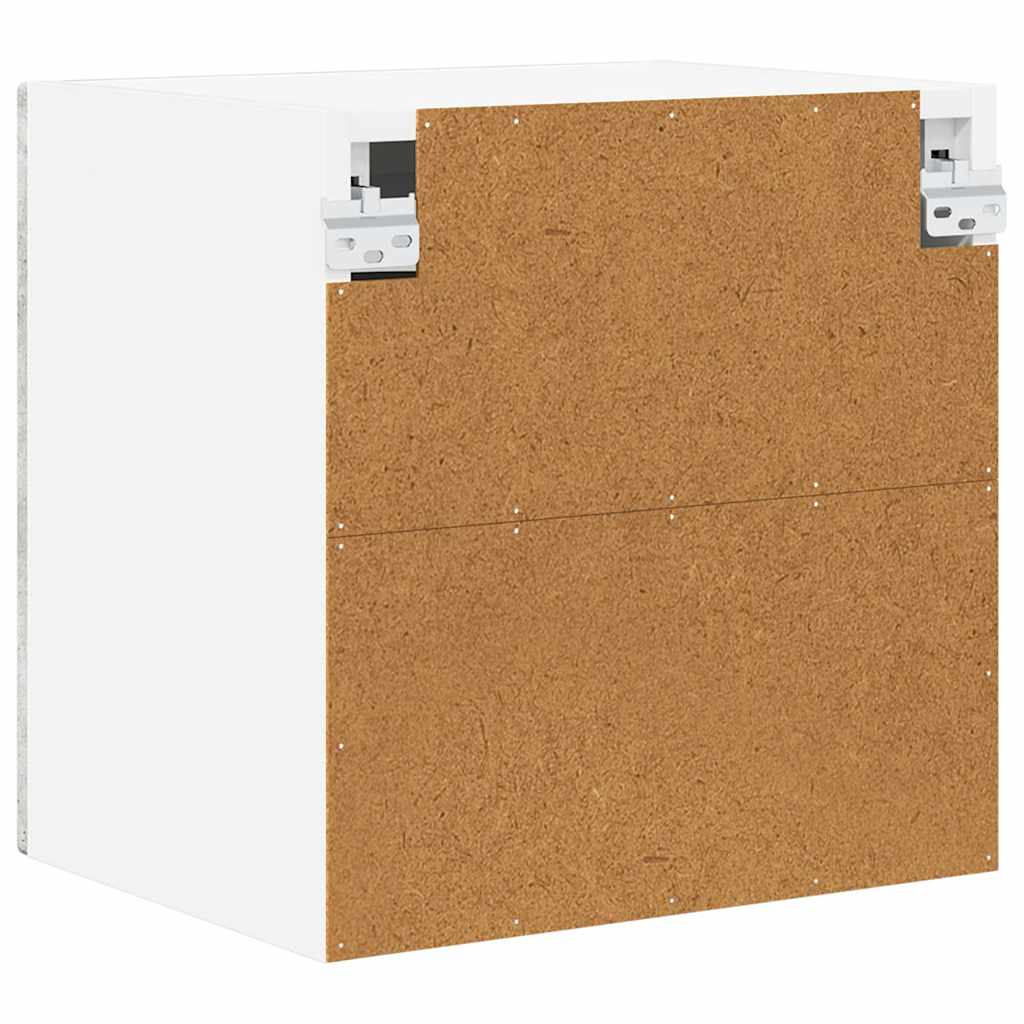 Vegghylle PORTO 2 pcs Betonggrå 40 x 31 x 40 cm Konstruert tre