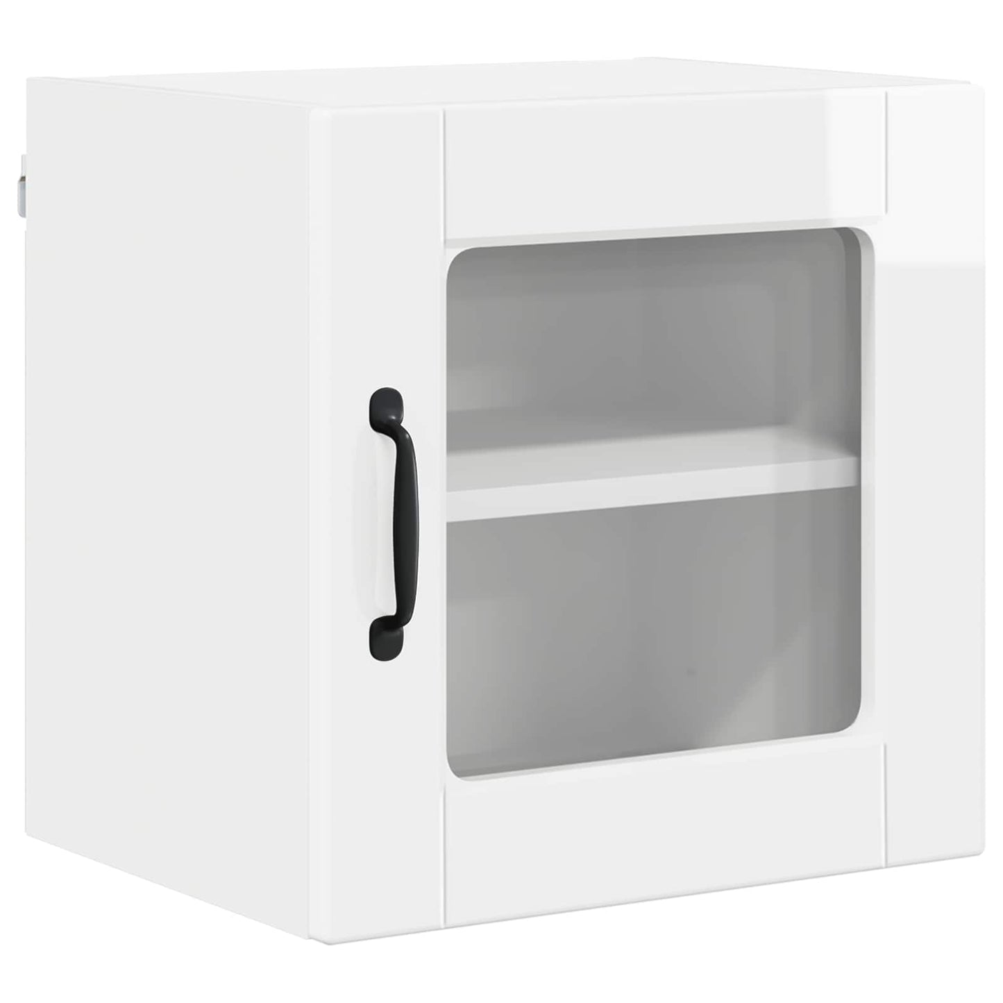 Vegghylle PORTO Høyglanset hvit 40 x 31 x 40 cm Konstruert tre